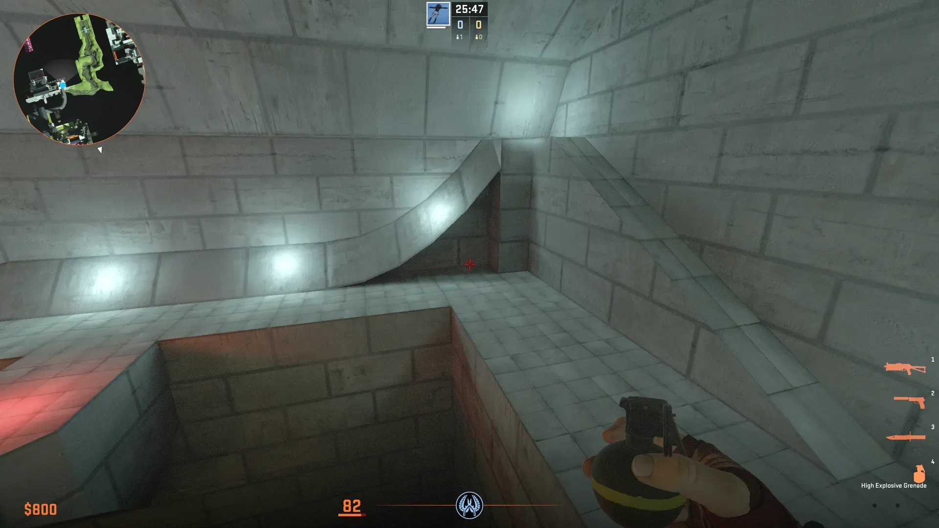 The right path with the ramp