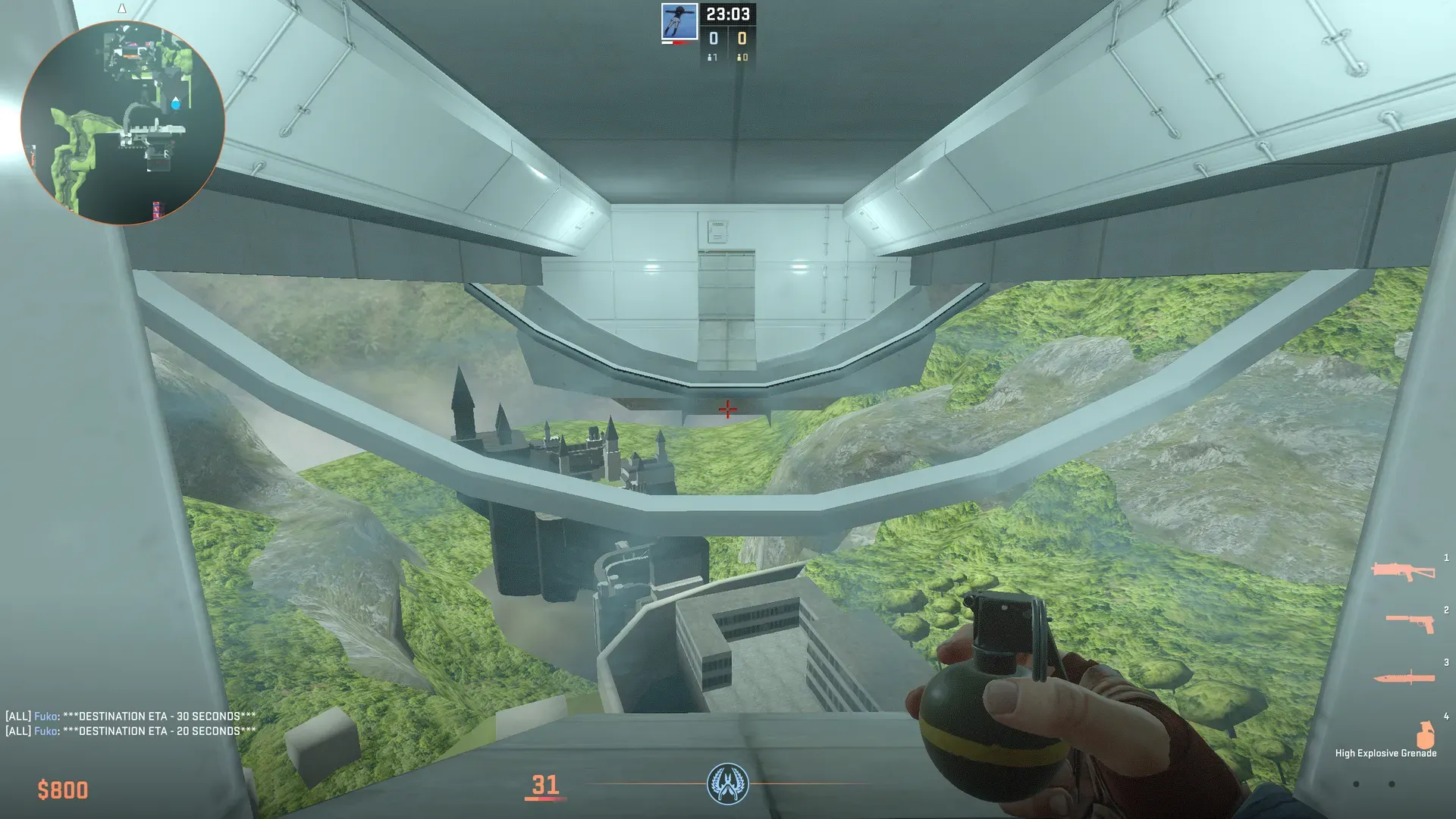 The single door to the rest of the ship